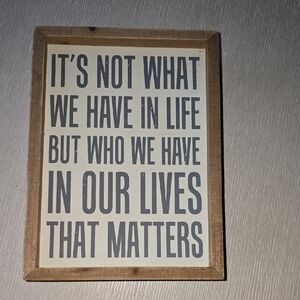 Inspirational Quote Wooden Wall Art